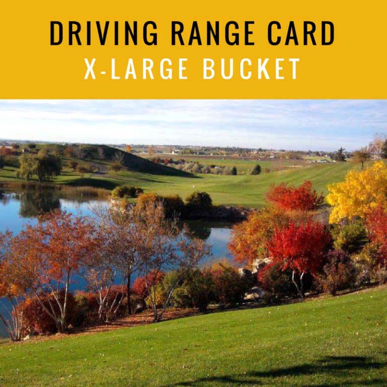 DRIVING RANGE CARD XLARGE BUCKETS Falcon Crest Golf Course